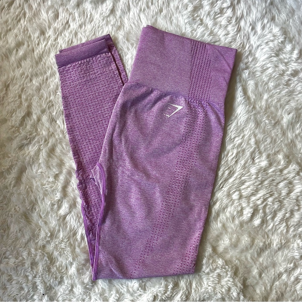 Gymshark Vital Seamless Leggings - Pastel Grape Marl Size M